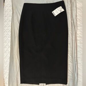 WORTH Black Midi Skirt